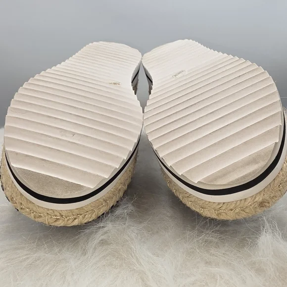 Jennifer Lopez Black Snakeskin Studed Espadrilles Size 7.5 - Picture 9 of 12